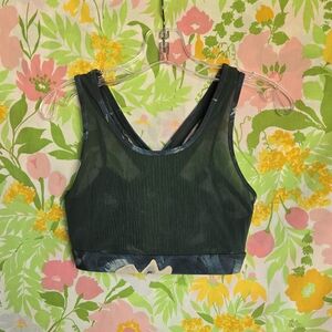 Fabletics Green Mesh Sports Bra